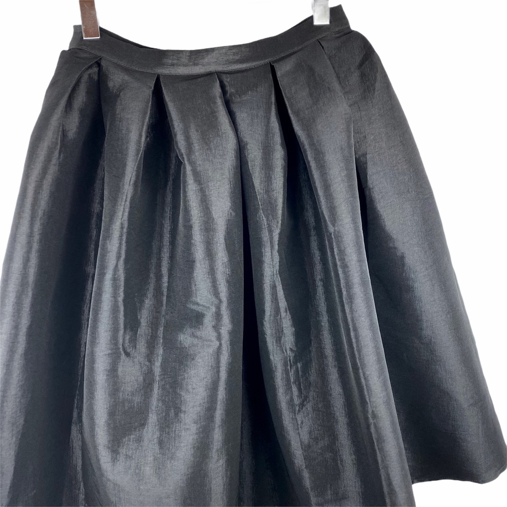 Chicwish Black Satin Full A-Line Circle Ball Gown Princess Skirt Revolve S - Picture 3 of 6